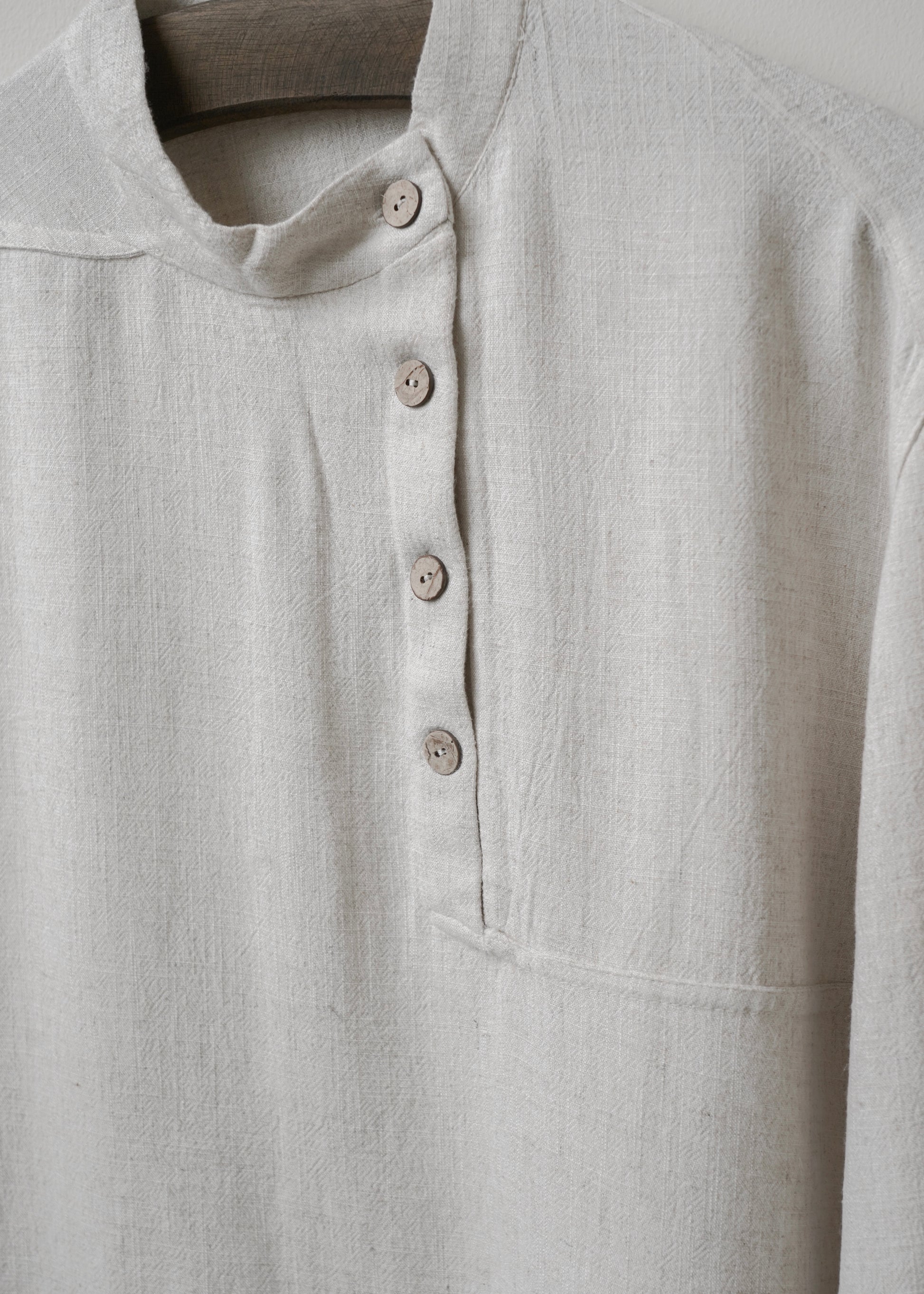 Band Collar Shirt