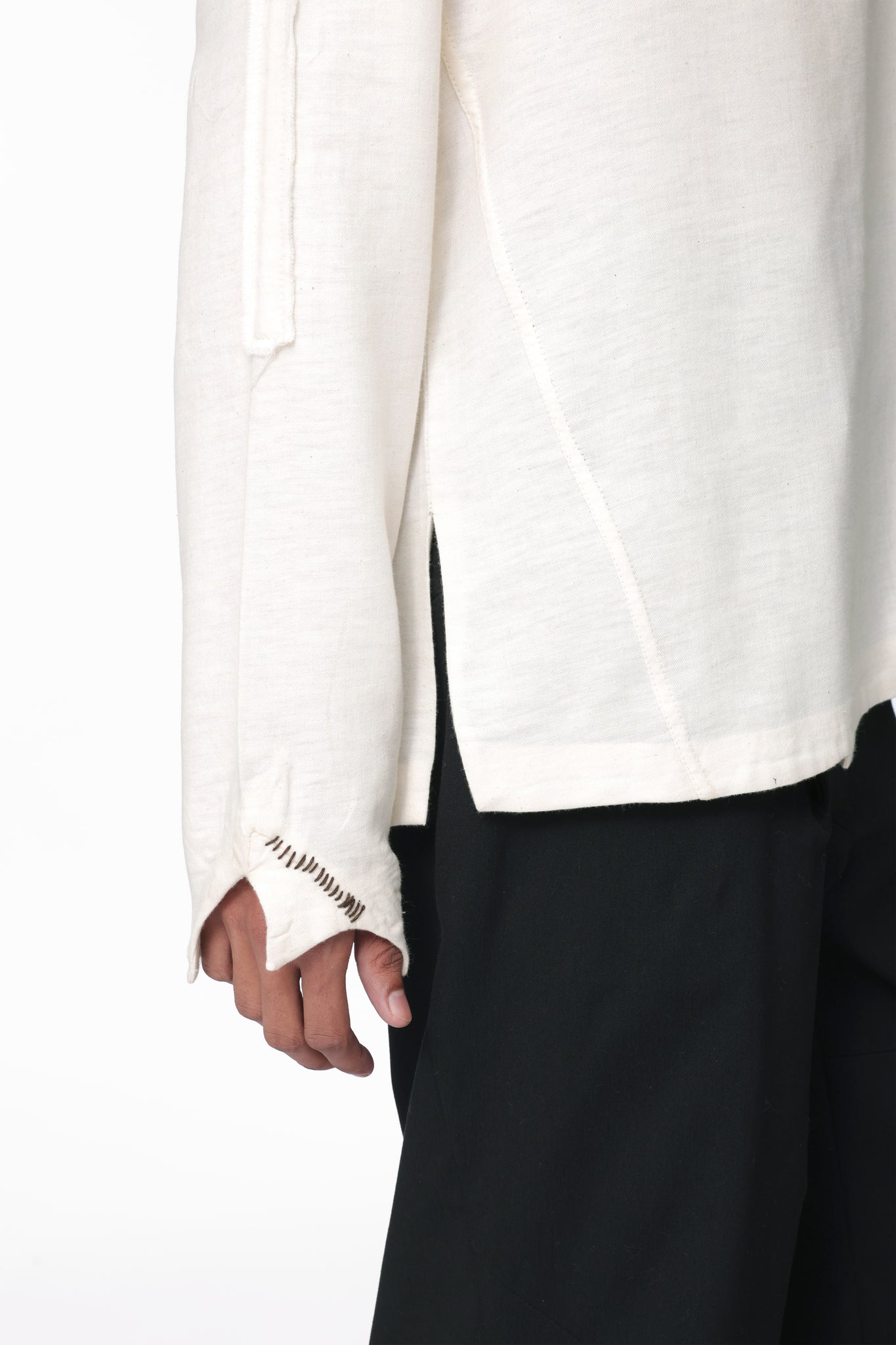 Band Pullover White
