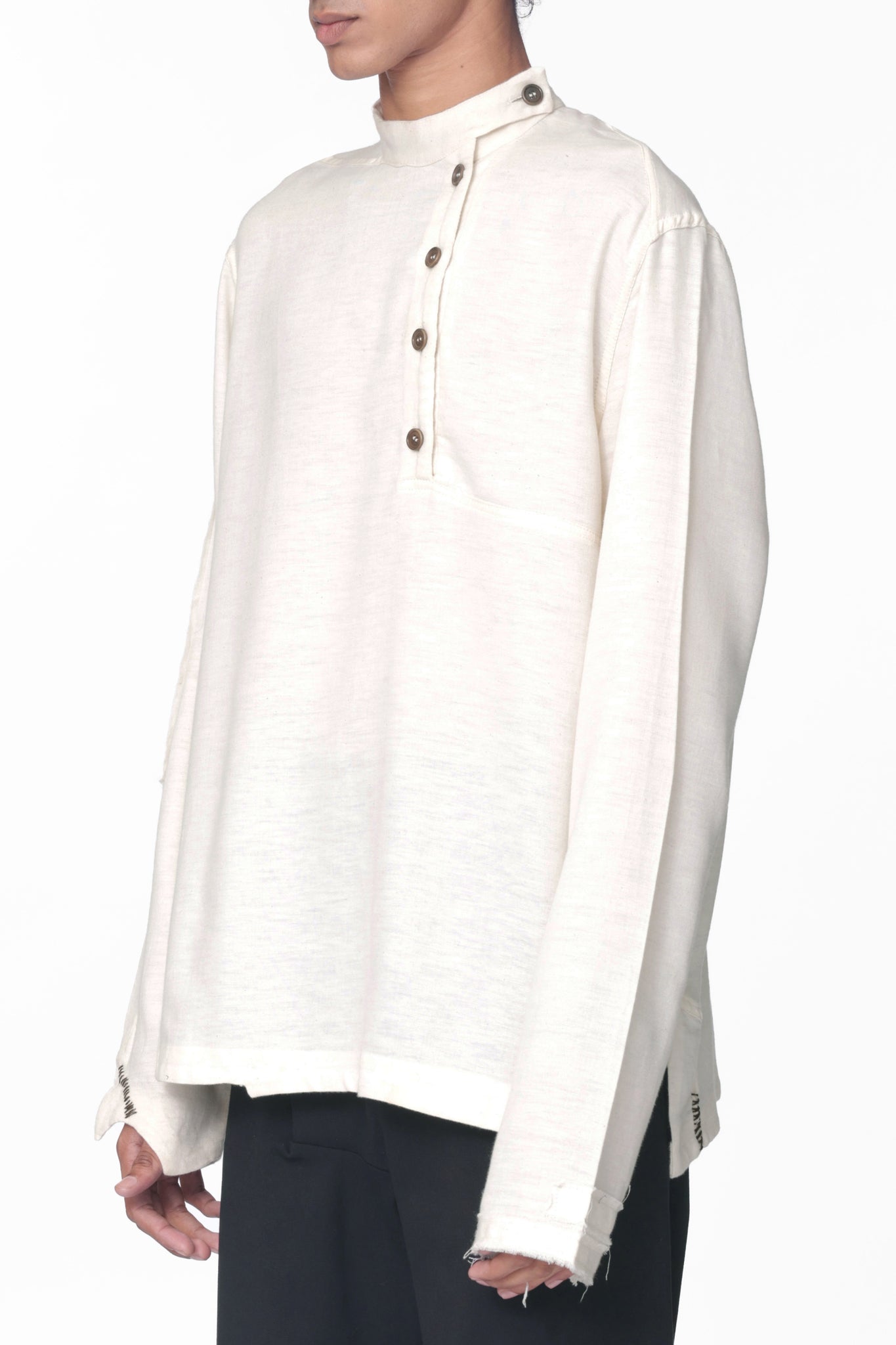 Band Pullover White
